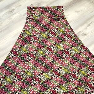 Lularoe Floral A-Line Skirt - Multicolor